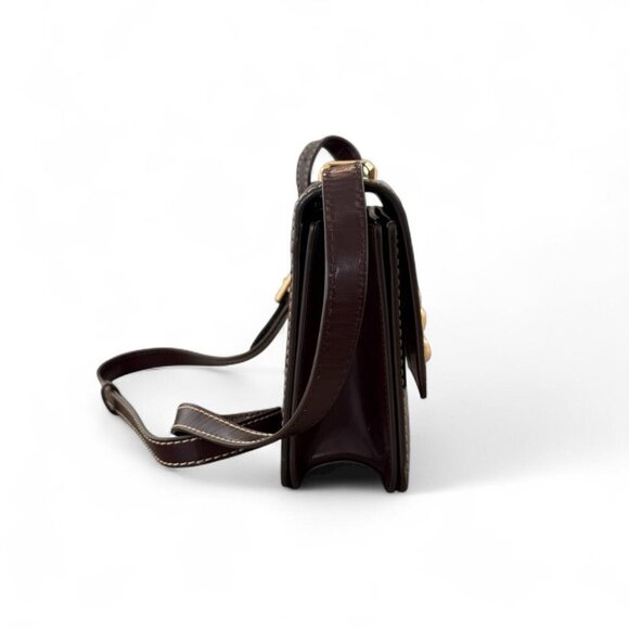 Tory Burch Eleanor Small Bag | Tempranillo Burgundy Leather Crossbody/Shoulder - Picture 4 of 7